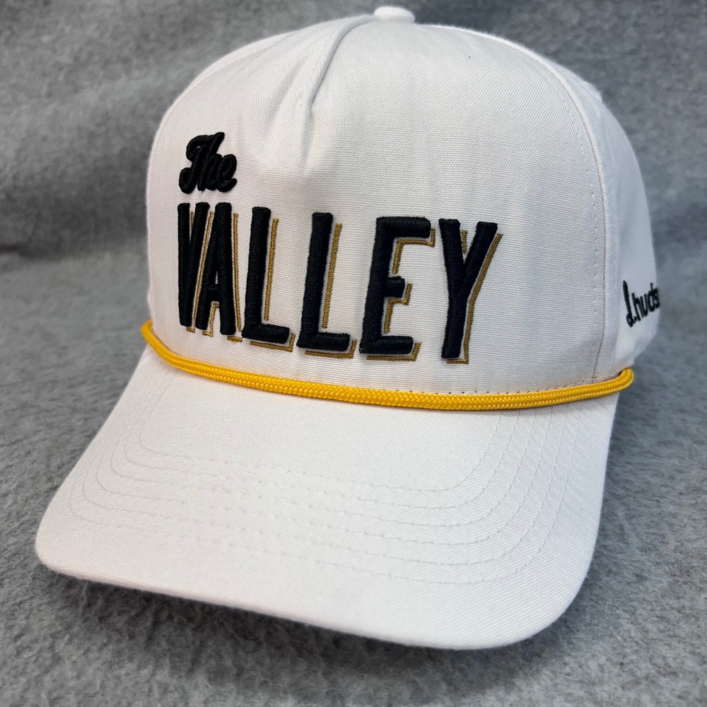 The VALLEY Mens White d.hudson Snapback Hat Golf Rope Cap OSFM